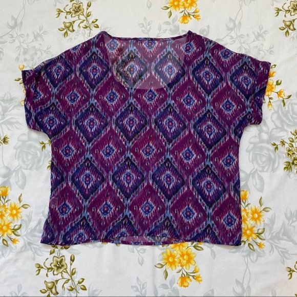 Delia's Size M Purple Lightweight Blouse - Picture 2 of 7